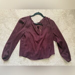 Abercrombie &Fitch - blouse red/wine color size S- never worn